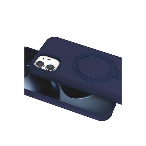 iPhone 11 Regal Magsafe Standl� Kapak - Lacivert
