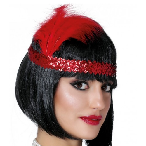 70'ler 80'ler ve 90'lar Temal� K�rm�z� Renk �arliston Sa� Band�