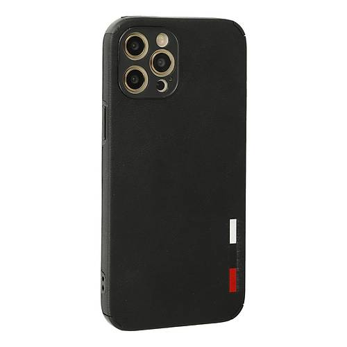 iPhone 12 Pro K�l�f Loop Deri Silikon - Siyah