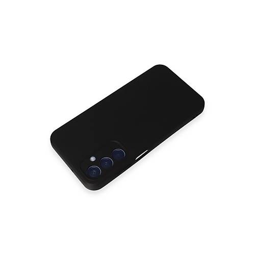 Galaxy A25 5G K�l�f Nano i�i Kadife Silikon - Siyah