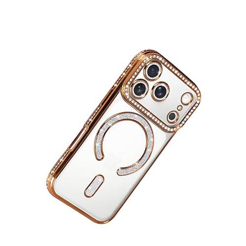iPhone 17 Pro Joke Simli Magneticsafe K�l�f - Turuncu
