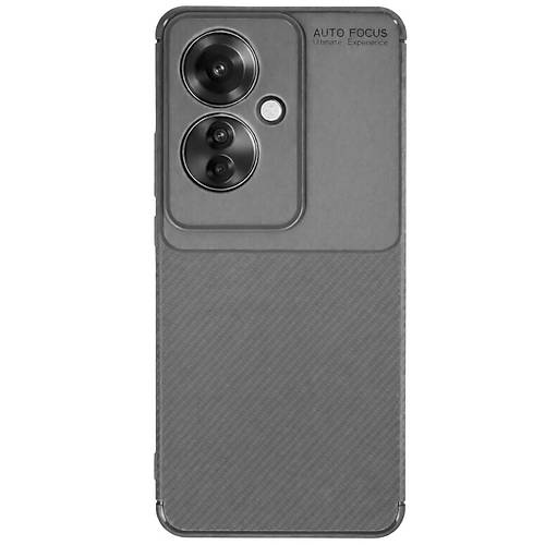 Reno 11F K�l�f Auto Focus Karbon Kapak - Gri