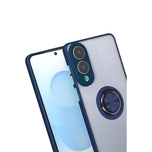 Galaxy S25 Edge K�l�f Montreal Y�z�kl� Silikon Kapak - Lacivert