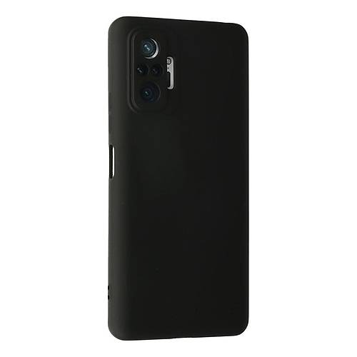 Redmi Note 10 Pro K�l�f Nano i�i Kadife Silikon - Siyah