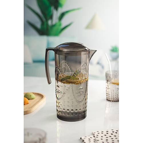 Akrilik F�me S�rahi 2,3 lt Ve 6'l� & Su Me�rubat Kahve Yan� Barda�� 400 ml Seti ( Cam De�ildir )
