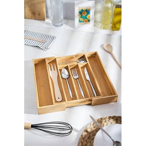 Bambu Ayarlanabilir �ekmece i�i Ka��kl�k & �ekmece ��i Organizer (25*35*5 / 39*35*5)