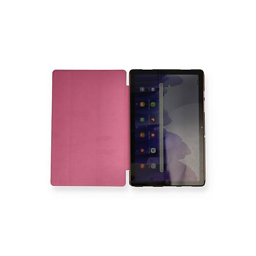 Galaxy T970 Tab S7 Plus 12.4 K�l�f Tablet Smart K�l�f - Pembe