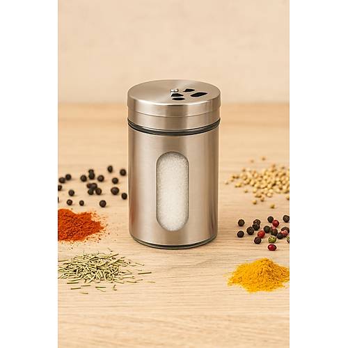 Cam Metal Kapakl� Tuzluk 100 ml