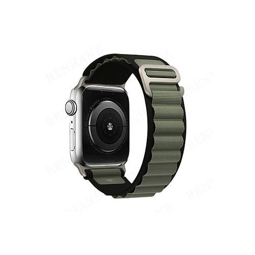 Watch 42mm Mountain Kordon - Siyah-Ye�il