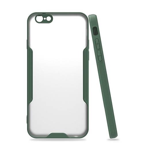 iPhone 6 K�l�f Platin Silikon - Ye�il