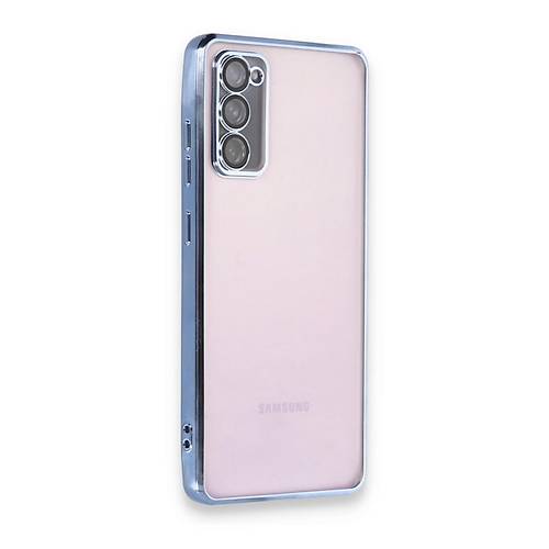 Galaxy S20 FE K�l�f Razer Lensli Silikon - A��k Mavi