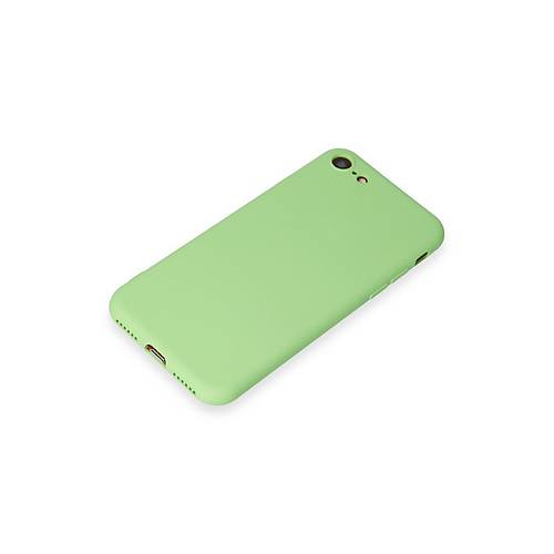 iPhone 7 K�l�f First Silikon - A��k Ye�il