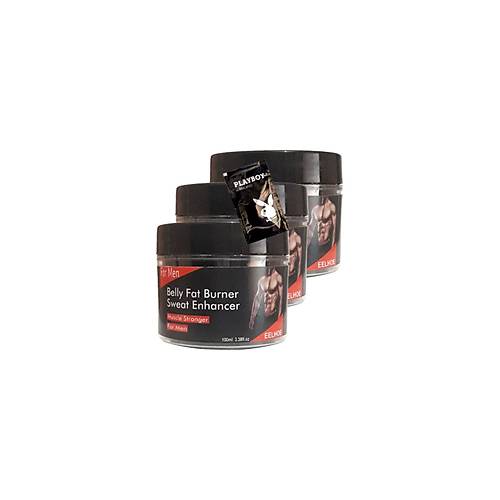 Belly fatBurner Ya�lar� eritmek i�in masaj bak�m kremi 3x100 ml+1 Adet Jel ile