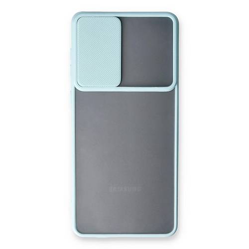 Galaxy A33 5G K�l�f Palm Buzlu Kamera S�rg�l� Silikon - Turkuaz
