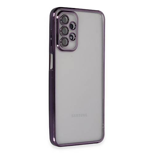 Galaxy A23 4G K�l�f Razer Lensli Silikon - Mor