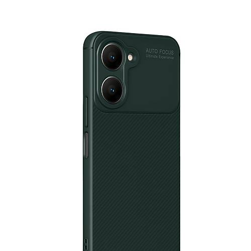 Y18 K�l�f Auto Focus Karbon Kapak - Koyu Ye�il
