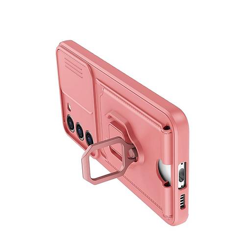 Galaxy S24 Plus K�l�f Zuma Kartvizitli Y�z�kl� Silikon - Pembe