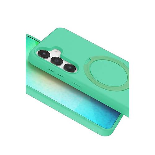 Galaxy S25 Regal Magsafe Standl� Kapak - Ye�il