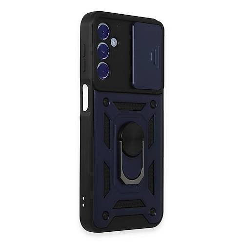 Galaxy M34 5G K�l�f Pars Lens Y�z�kl� Silikon - Lacivert