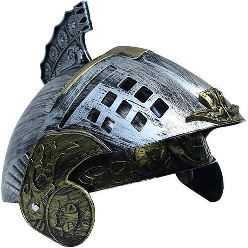 G�m�� �zeri Alt�n Renk Oynar Ba�l�kl� Romal� Bizans Kask� Mi�feri 25x20 cm