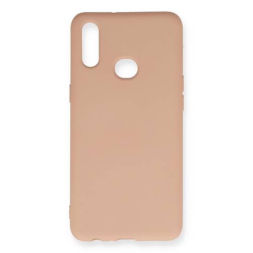 Galaxy A10S K�l�f Nano i�i Kadife Silikon - Pudra