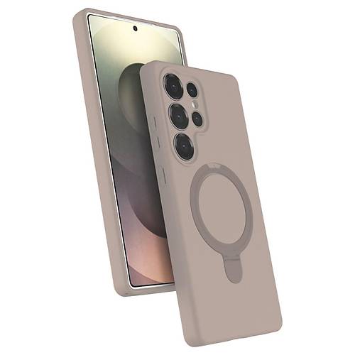 Galaxy S23 Ultra Regal Magsafe Standl� Kapak - ��l Titanyum