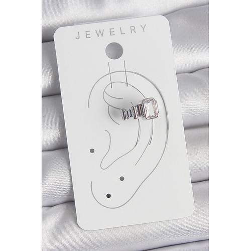 Pirin� G�m�� Renk Kare Zirkon Ta�l� Kad�n K�k�rdak Model K�pe