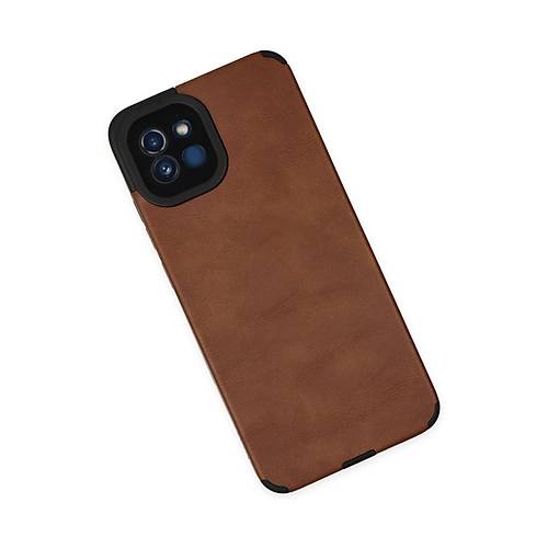 Galaxy A03 K�l�f Loop Deri Silikon - Kahverengi