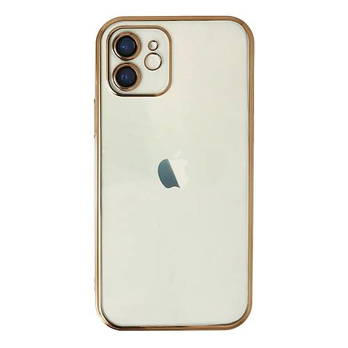 iPhone 12 K�l�f Razer Lensli Silikon - Gold