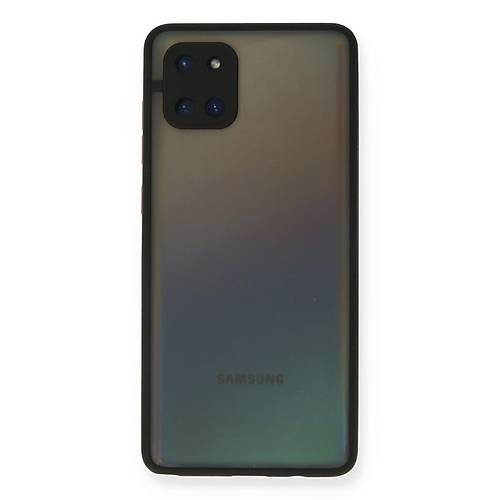 Galaxy A81 / Note 10 Lite K�l�f Montreal Silikon Kapak - Siyah