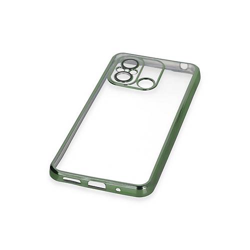 Redmi 12C K�l�f Razer Lensli Silikon - Ye�il