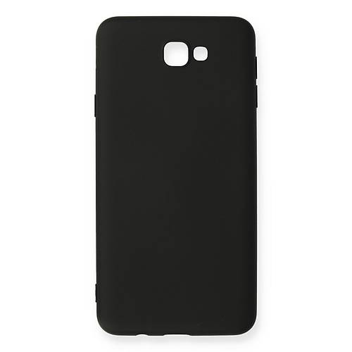 Galaxy J7 Prime K�l�f Nano i�i Kadife Silikon - Siyah