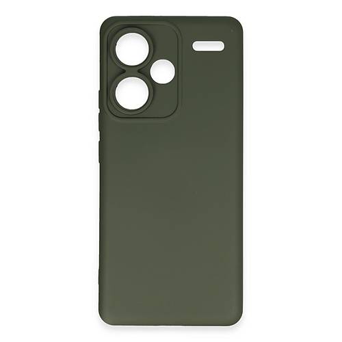 Redmi Note 13 Pro Plus K�l�f Nano i�i Kadife Silikon - Koyu Ye�il