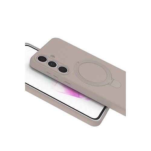 Galaxy S24 FE Regal Magsafe Standl� Kapak - ��l Titanyum