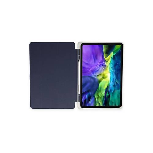 iPad 9.7 (2018) K�l�f Kalemlikli Mars Tablet K�l�f� - Lacivert