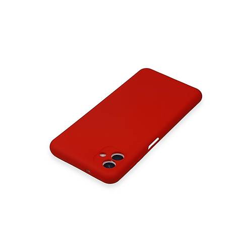 Galaxy A04E K�l�f Nano i�i Kadife Silikon - K�rm�z�