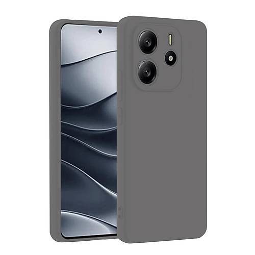 Redmi Note 14 4G K�l�f First Silikon - Gri