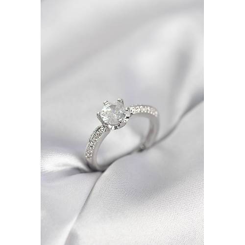 Tek Ta� Model Zirkon Ta�l� G�m�� Renk Kad�n Y�z�k