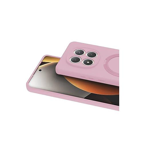 Redmi Note 15 Pro 5G Regal Magsafe Standl� Kapak - A��k Pembe