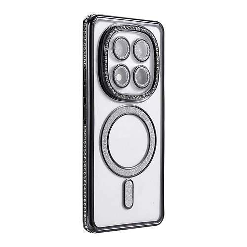 Redmi Note 14 Pro 5G Joke Simli Magneticsafe K�l�f - Siyah