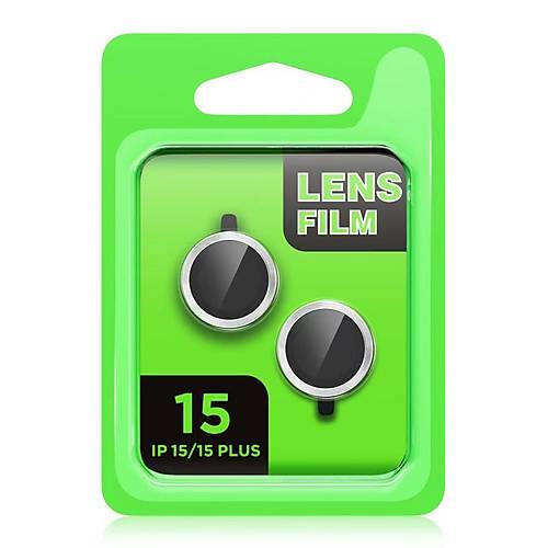 iPhone 15 Raze Metal Kamera Lens - Siyah