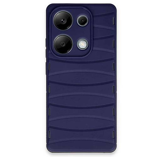 Redmi Note 13 Pro 4G K�l�f Bibercas Silikon Kapak - Lacivert