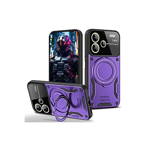 Redmi Note 13 Pro Plus Joy Lens Standl� Kapak - Mor