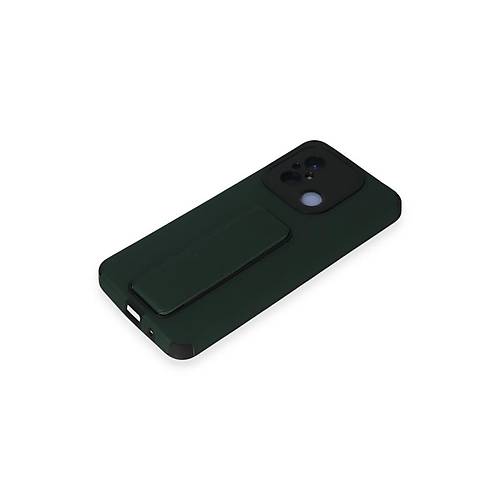Redmi 12C K�l�f Mega Standl� Silikon - Ye�il