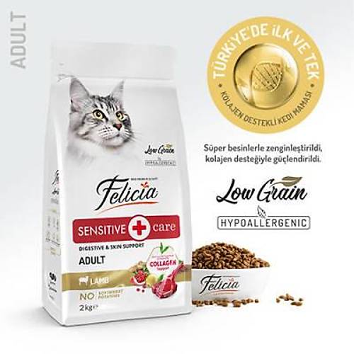 Hypoallergenic Kuzulu D���k Tah�ll� Yeti�kin Kedi Mamas� 2 Kg