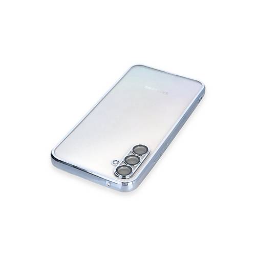 Galaxy A34 5G K�l�f Razer Lensli Silikon - A��k Mavi