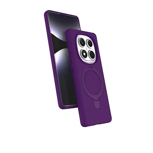 Redmi Note 14 Pro 5G Regal Magsafe Standl� Kapak - Derin Mor