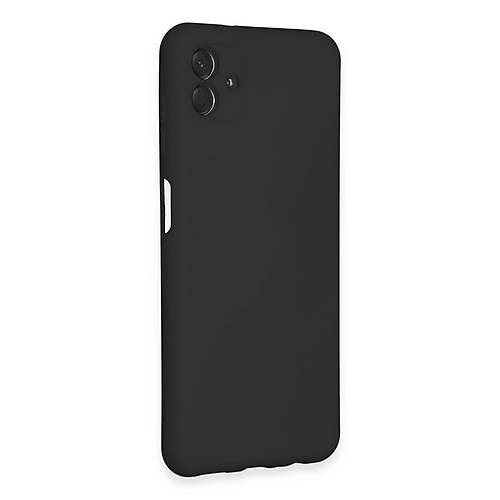 Galaxy A04E K�l�f Nano i�i Kadife Silikon - Siyah