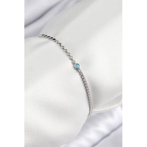 Pirin� Zirkon Ta�l� Boncuk Model Ezme Zincir G�m�� Renk Kad�n Bileklik