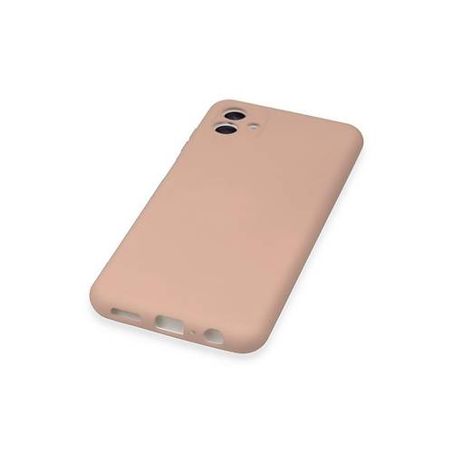 Galaxy A04E K�l�f Nano i�i Kadife Silikon - Pudra